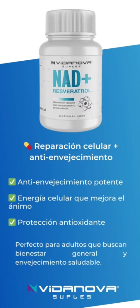 NAD+RESVERATROL Vida Nova